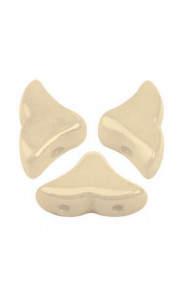 Hélios par Puca® beads Opaque beige ceramic look 03000/14413